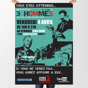 3 hommes : la communication est en place